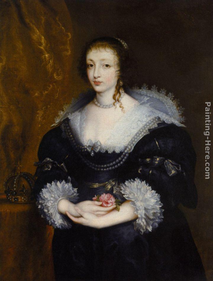 Sir Antony van Dyck Portrait of Queen Henrietta Maria